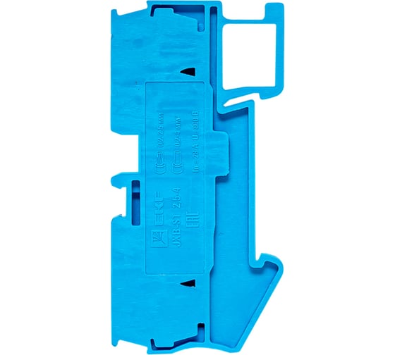 Клеммная пружинная колодка EKF JXB-ST-2.5 31А 4 вывода синяя PROxima plc-jxb-st-2.5-4-blue