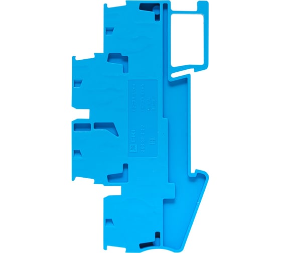 Двойная пружинная клеммная колодка EKF JXB-ST-4 32А синяя plc-jxb-st-4-4-2-blue