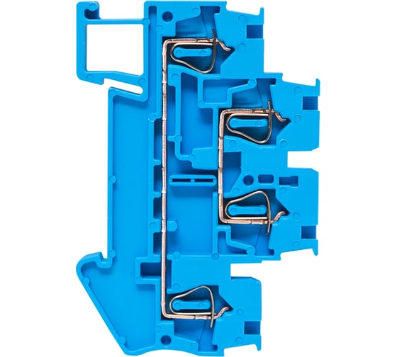 Двойная пружинная клеммная колодка EKF JXB-ST-2.5 24А синяя (37 шт.) plc-jxb-st-2.5-4-2-blue