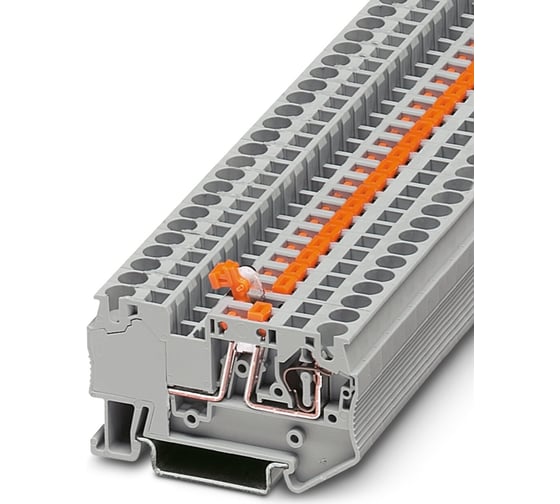 Клеммная пружинная колодка EKF JXB-ST-4-K с ножевым размыкателем серая PROxima plc-jxb-st-4-k