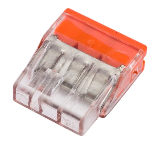 Строительно-монтажная клемма Volsten V02-9w-2273-203 (СМК, с пастой cu/pb 3 провода до 2,5 мм, 32А, 450 В, 10 шт) 15238