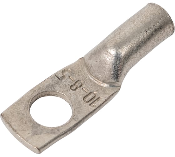 Кабельный трубчатый наконечник ТМЛ (ЮМП) ТМЛ 10-8-5 медный луженый, под опрессовку, elcТМЛ-10-8-5-ЮМП 1