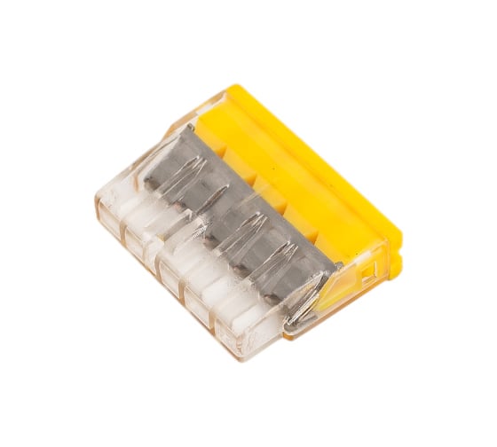 Строительно-монтажная клемма Volsten V02-9W-2273-205 СМК с пастой Cu/Pb 5 пр. до 2,5 мм, 32А, 450 В, 10 шт 15239