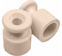 Изолятор для наружного монтажа Bironi RF пластик Песочное золото (100 шт/уп) R1-551-24-100