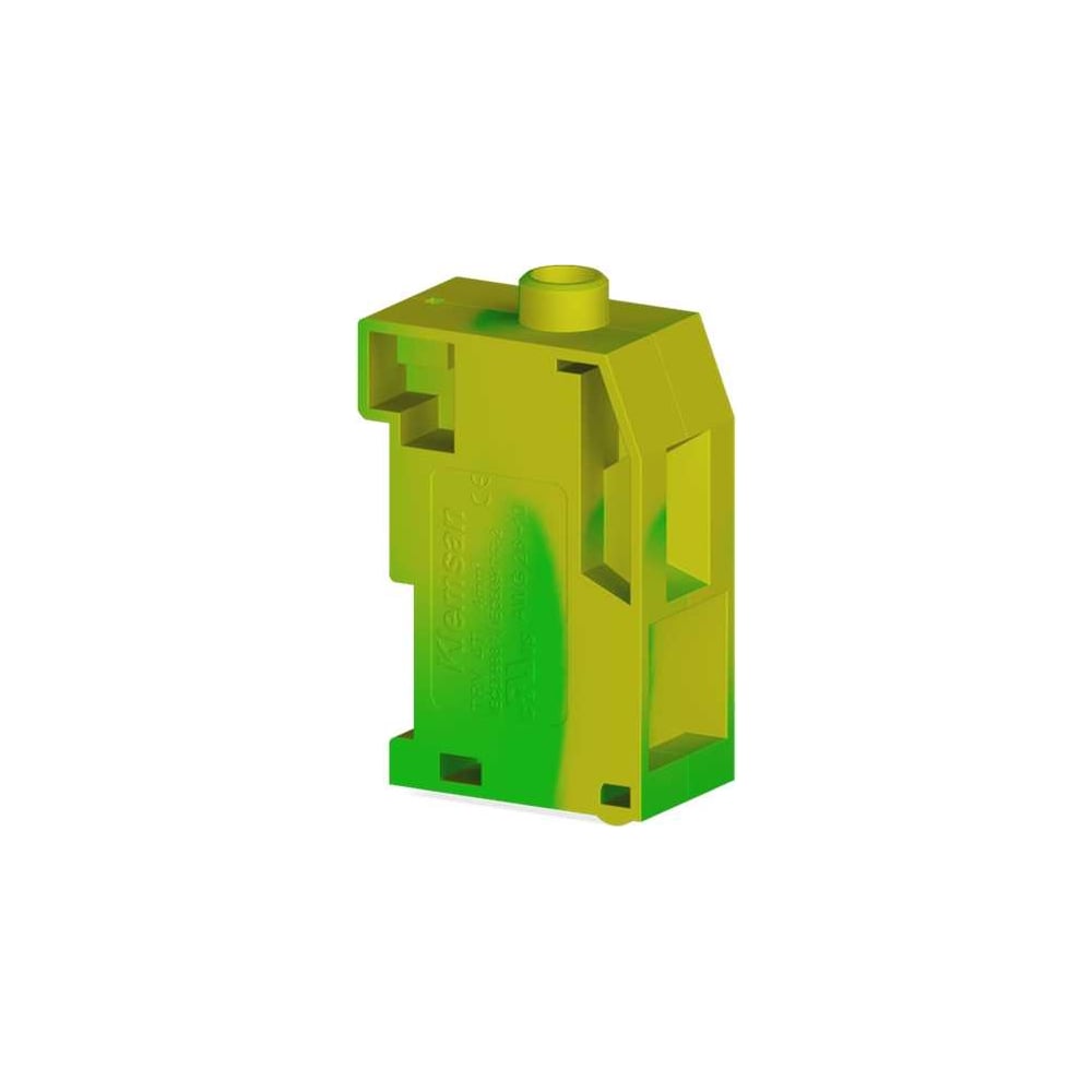 Клеммник для трансформатора Klemsan винт.зажим, 4 мм.кв., (желт.-зел ...