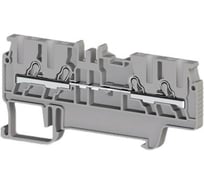 Пружинный быстрозажимной клеммник Klemsan (Push in), 4-х выводной, 1,5мм.кв., (серый); PYK 1,5MС 70 шт. 0.0.0.3.307029