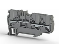 Пружинный быстрозажимной клеммник Klemsan (Push in), 3-х выводной, 6мм.кв., (серый); PYK 6E 45 шт. 0.0.0.3.307639