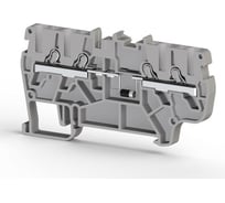 Пружинный быстрозажимной клеммник Klemsan (Push in), 4-х выводной, 2,5мм.кв., (серый); PYK 2,5СD 50 шт. 0.0.0.3.307449