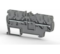 Пружинный быстрозажимной клеммник Klemsan (Push in) 4-х выводной, 4 мм.кв., (серый); PYK 4C 45 шт. 0.0.0.3.307669