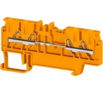 Пружинный быстрозажимной клеммник Klemsan (Push in), 4-х выводной, 1,5мм.кв., (оранжевый); PYK 1,5MС 70 шт. 0.0.0.3.307027