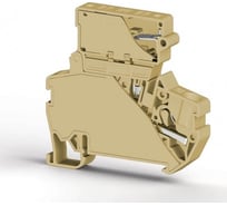 Пружинный быстрозажимной клеммник Klemsan (Push in) с держ.предохр.(5x25), 4 мм.кв., (бежевый); PYK 4S (5x25) 15 шт. 0.0.0.3.307280