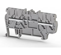 Пружинный быстрозажимной клеммник Klemsan (Push in) 4-х выводной, с диодом,PYK 1,5 MCD; 1,5 мм.кв. (серый) 70 шт. 0.0.0.3.307049