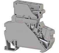 Пружинный быстрозажимной клеммник Klemsan (Push in) с держ.предохр.(5x20), 4 мм.кв., с индикацией 110VAC (серый); YK 4SLD 110V AC (5x20) 15 шт. 0.0.0.3.307489