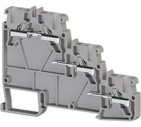 Пружинный быстрозажимной клеммник Klemsan (Push in) 3-х ярусн. для датчиков, 2,5мм.кв., (серый); PYK 3S 20 шт. 0.0.0.3.307409