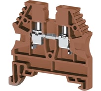 Клеммник на DIN-рейку Klemsan 2,5мм.кв., коричневый, AVK2,5 100 шт. 0.0.0.3.304128