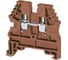 Клеммник на DIN-рейку Klemsan 2,5мм.кв., коричневый, AVK2,5 100 шт. 0.0.0.3.304128 1