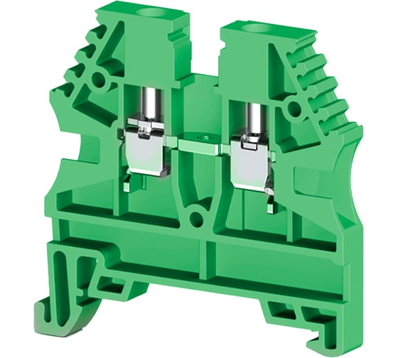 Клеммник на DIN-рейку Klemsan 2,5мм.кв., зеленый, AVK2,5(RP) 100 шт. 0.0.0.3.304122RP 1