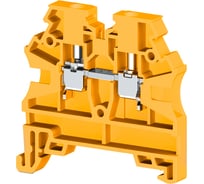 Клеммник на DIN-рейку Klemsan 2,5мм.кв., желтый, AVK2,5 RD 100 шт. 0.0.0.3.304203