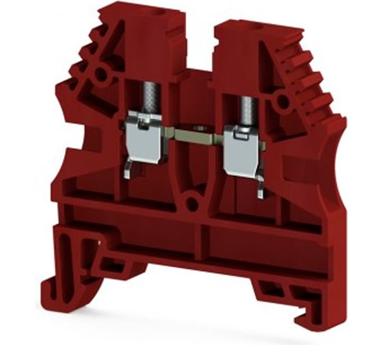 Клеммник на DIN-рейку Klemsan 2,5мм.кв., красный, AVK2,5(RP) 100 шт. 0.0.0.3.304124RP 1