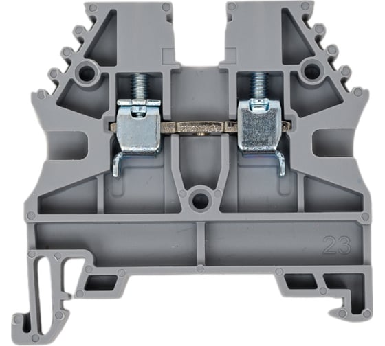 Клеммник на DIN-рейку Klemsan 2,5мм.кв., серый, AVK2,5(RP) 100 шт. 0.0.0.3.304120RP