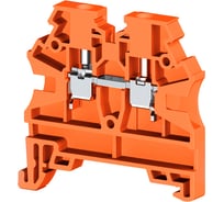 Клеммник на DIN-рейку Klemsan 2,5мм.кв., оранжевый, AVK2,5 RD 100 шт. 0.0.0.3.304207