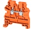 Клеммник на DIN-рейку Klemsan 2,5мм.кв., оранжевый, AVK2,5 RD 100 шт. 0.0.0.3.304207 1