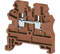 Клеммник на DIN-рейку Klemsan 2,5мм.кв., коричневый, AVK2,5 RD 100 шт. 0.0.0.3.304208