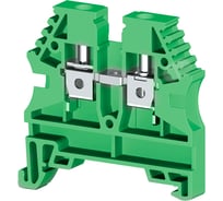 Клеммник на DIN-рейку Klemsan 4мм.кв., зеленый, AVK4 RD 100 шт. 0.0.0.3.304212