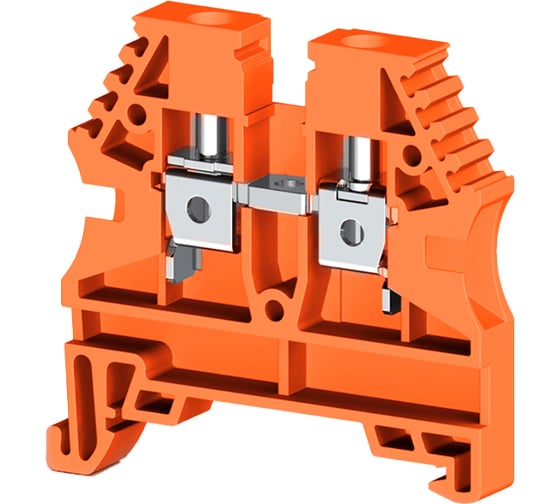 Клеммник на DIN-рейку Klemsan 4мм.кв., оранжевый, AVK4 100 шт. 0.0.0.3.304137 1