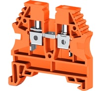 Клеммник на DIN-рейку Klemsan 4мм.кв., оранжевый, AVK4(RP) 80 шт. 0.0.0.3.304137RP