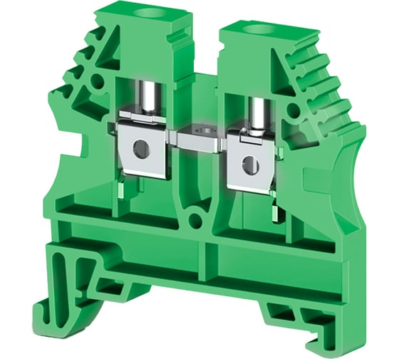 Клеммник на DIN-рейку Klemsan 4мм.кв., зеленый, AVK4(RP) 80 шт. 0.0.0.3.304132RP 1