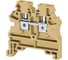Клеммник на DIN-рейку Klemsan 4мм.кв., бежевый, AVK4 RD (RP) 80 шт. 0.0.0.3.304219RP 1