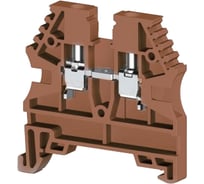 Клеммник на DIN-рейку Klemsan 4мм.кв., коричневый, AVK4 RD 100 шт. 0.0.0.3.304218