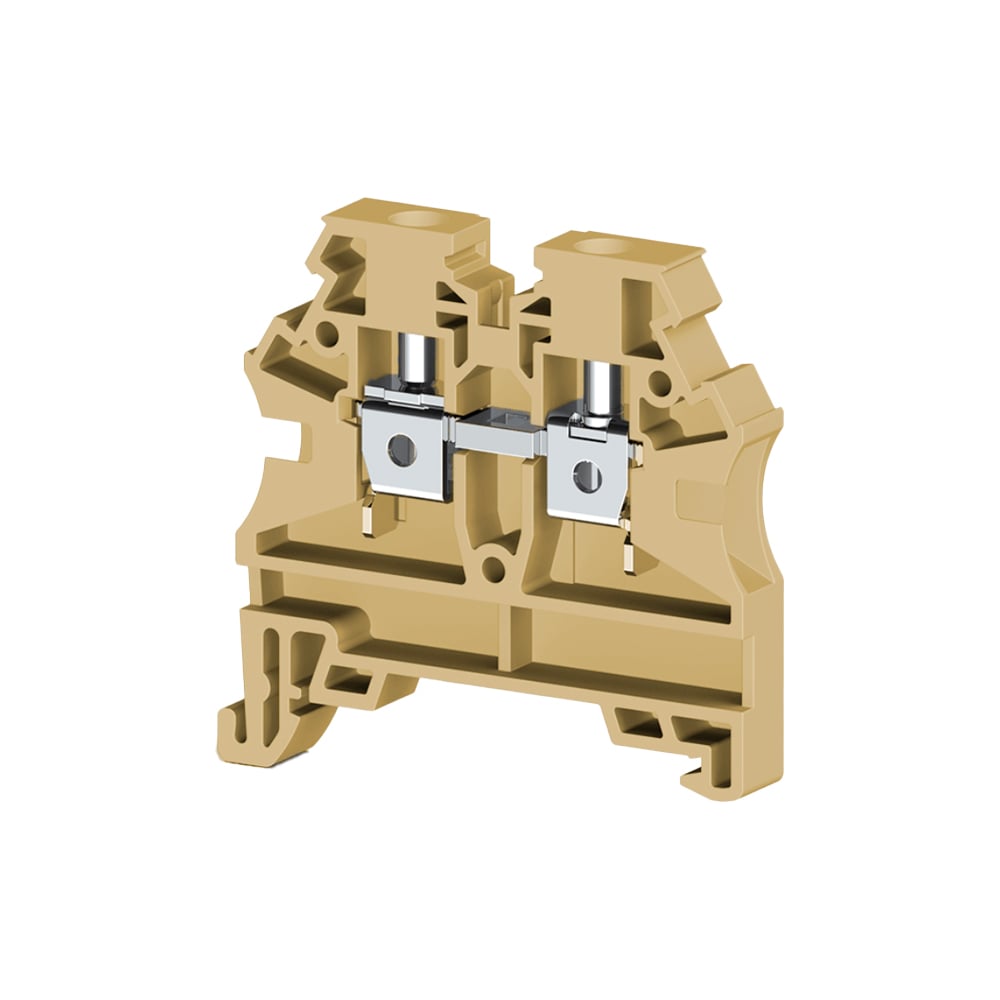 Клеммник на DIN-рейку Klemsan 4мм.кв., бежевый, AVK4 100 шт. 304139 ...