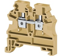 Клеммник на DIN-рейку Klemsan 4мм.кв., бежевый, AVK4 100 шт. 304139