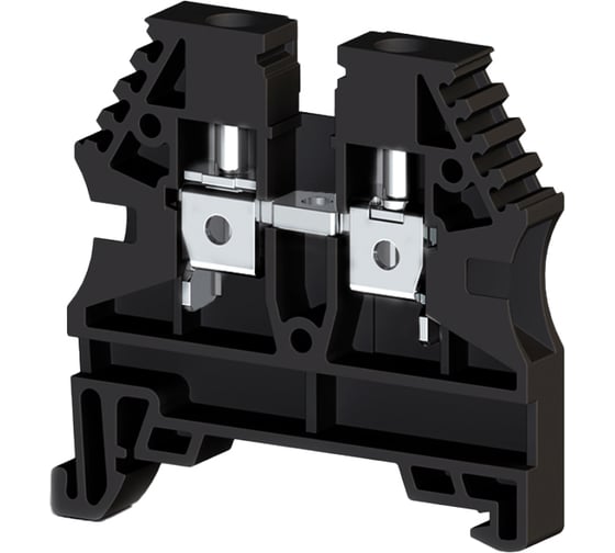 Клеммник на DIN-рейку Klemsan 4мм.кв., черный, AVK4 100 шт. 0.0.0.3.304135