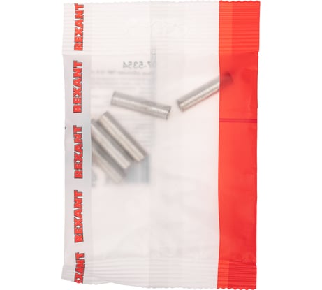 Медная луженая гильза REXANT ГМЛ 10-5 (10мм2 - d5мм) ГОСТ 23469.3-79 (в упак. 5 шт.) 07-5354