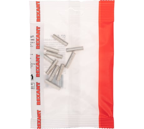 Медная луженая гильза REXANT ГМЛ 2,5-2,6 (2,5мм2 - d2,6мм) ГОСТ 23469.3-79 (в упак. 10 шт.) 07-5351