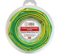 Термоусаживаемая трубка DORI (3м, 6/3, жёлто-зелёная) 48732