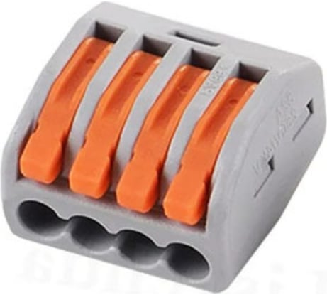 Клеммный соединитель Ripo pct-214 (аналог wago 222-414) 4 контакта 008-400026