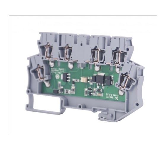 2-х ярусный клеммник Klemsan с электронными компонентами (схема 13, 24V); WG-EKI-C-корпус MDB 20 шт. 0.0.0.1.110130N 1