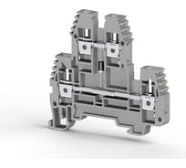 2-х ярусный клеммник Klemsan, 2,5 мм.кв., с диодом, (серый); PIK2,5ND-B 20 шт. 0.0.0.3.317229