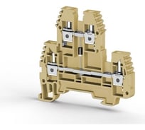 2-х ярусный клеммник Klemsan, 2,5 мм.кв., с диодом, (бежевый); PIK2,5ND-B 20 шт. 0.0.0.3.317220