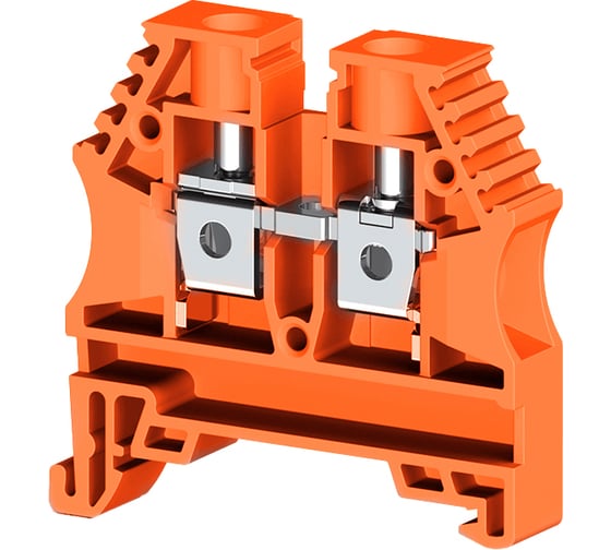 Клеммник на DIN-рейку Klemsan 6мм.кв., оранжевый; AVK6(RP) 60 шт. 0.0.0.3.304147RP 1
