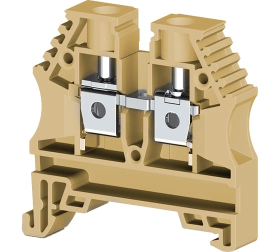 Клеммник на DIN-рейку Klemsan 6мм.кв., бежевый; AVK6(RP) 60 шт. 0.0.0.3.304149RP