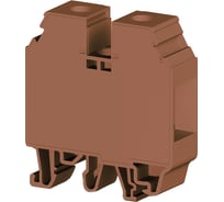 Клеммник на DIN-рейку Klemsan 35мм.кв., коричневый; AVK35 RD 40 шт. 0.0.0.3.304258