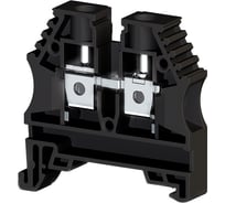 Клеммник на DIN-рейку Klemsan 6мм.кв., черный; AVK6 100 шт. 0.0.0.3.304145