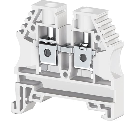 Клеммник на DIN-рейку Klemsan 6мм.кв., белый; AVK6 100 шт. 0.0.0.3.304146