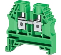 Клеммник на DIN-рейку Klemsan 6мм.кв., зеленый; AVK6 100 шт. 0.0.0.3.304142