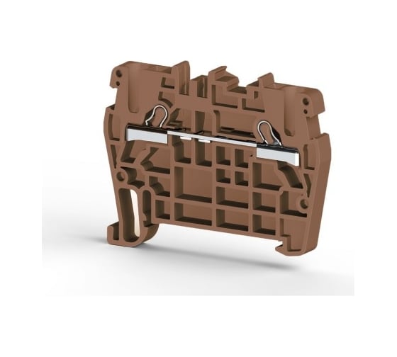 Пружинный клеммник Klemsan быстрозажимной (Push in), 2,5 мм.кв. (коричневый); PYK2,5 100 шт. 0.0.0.3.307108 1